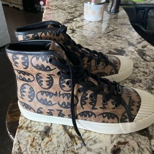Coach High Top Sneakers- Never worn.